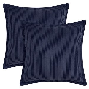 REGALWOVEN Striped Corduroy Decorative Throw Pillow Covers for Couch Bed Sofa Home Decor 2 Pcs - 1 of 4