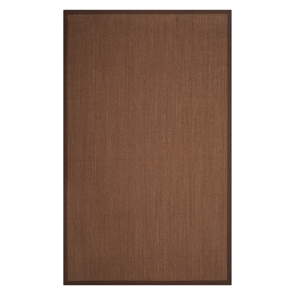 6'x9' Tameka Solid Accent Rug Brown/Brown - Safavieh