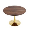 Sapphtopaz Tulip Round Dining Table Kitchen Table Steel Base Tulip Round for Dining Room - 3 of 4