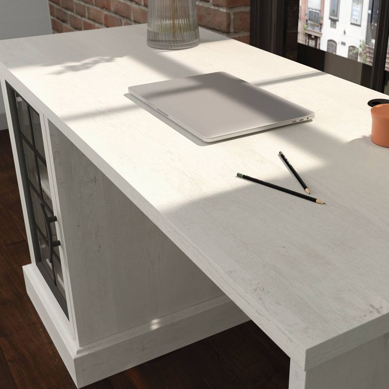 Sauder Carolina Grove Desk with Adjustable Shelf Winter Oak, 5 of 9