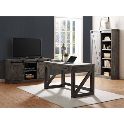 Avondale 47 W Industrial Style Work Desk with Shelf Home Office Desk Zipcode Design