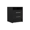 NicBex Nightstand with 2 Drawers Bedside Table with Metal Handles End table with Soild Legs for Living Room, Bedroom, Study, White - 3 of 4