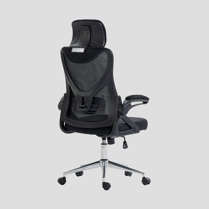 Techni Mobili Essential Ergonomic Office Chair with Headrest and Lumbar Support Black, 6 of 7