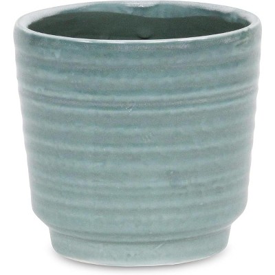 Cheung's Celadi Green Rippled Ceramic Pot - Large