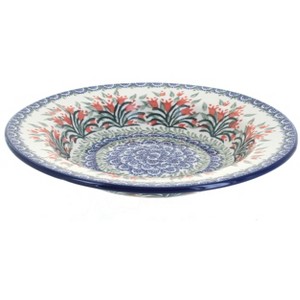 Blue Rose Polish Pottery 14 Ceramika Artystyczna Soup Plate - 1 of 1