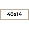 PosterPalooza | 40x14 Thin Barnwood Picture Frame, UV Acrylic, 2 Finishes - Grey and Black - 2 of 4
