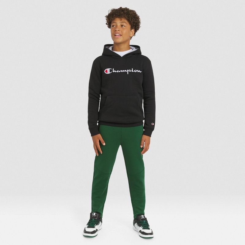 Champion Kid's Signature Fleece Pullover Hoodie - Black S