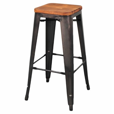 New Pacific Direct Metropolis Backless Bar Stool,Set of 4