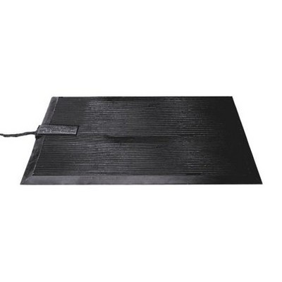Indus Tool Electric Foot Warmer Mat Black 90W FW: Heated Floor Mat, Rubber, Indoor Use, Rectangle, 22.95" x 13.97"