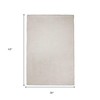 HomeRoots 3' X 5' Ivory Shag Hand Woven Area Rug - 3 of 4