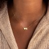 Heart Initial Necklace for Girls & Teens, 18K Gold Plated Birthday & Christmas Gift - 3 of 4
