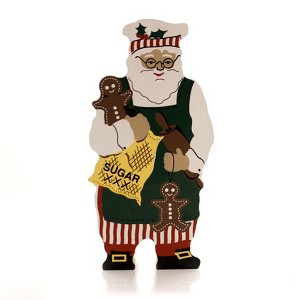 Cats Meow Village 5.5 Inch 2000 Gingerbread Santa 2Nd In Series Lmt Ed Baker Village Buildings - 1 of 2
