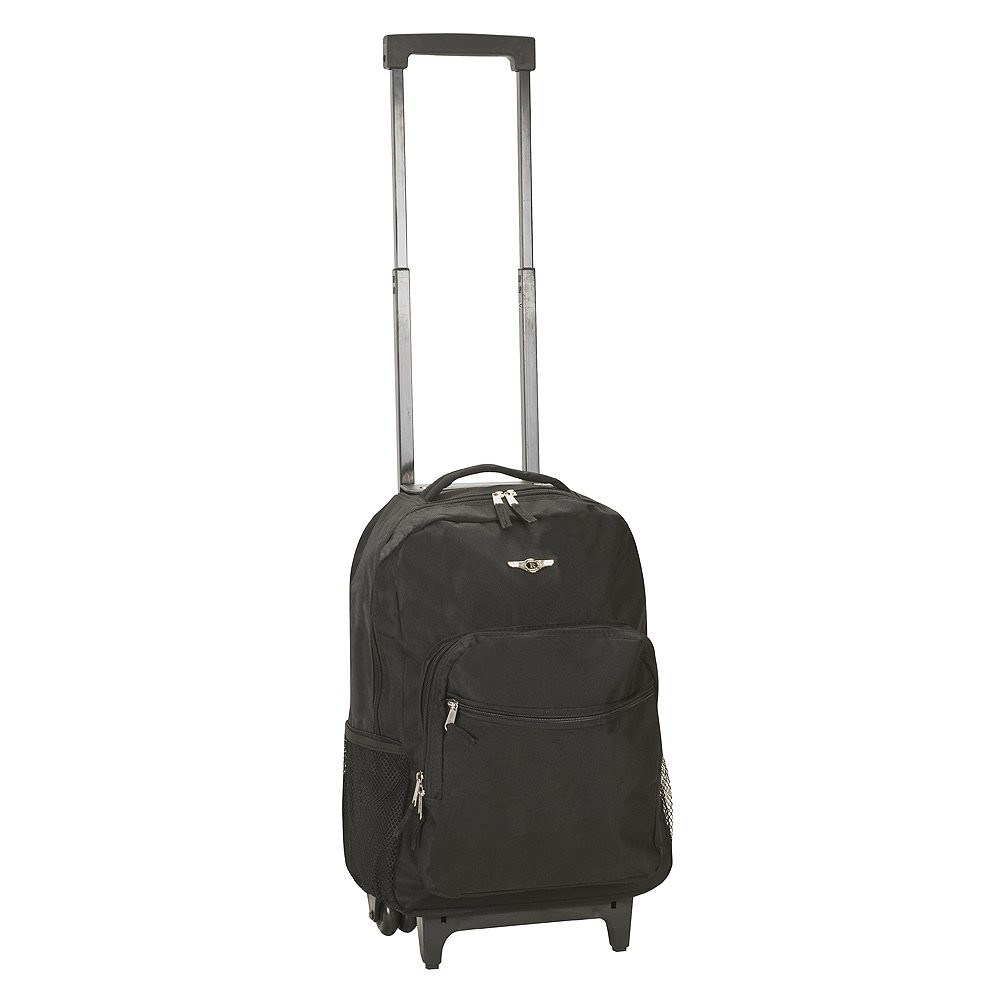 Photos - Backpack Rockland Roadster Rolling 17"  - Black 