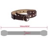 Unique Bargains Womens Leather Belt Studded Grommet with Circle Metal Buckle for Jeans Dress Pants - 3 of 4