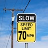 Unique Bargains Aluminum Weather Resistant Waterproof Rust Free Traffic Signs 2 Pcs - 4 of 4
