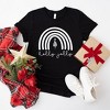 Simply Sage Market Women's Holly Jolly Rainbow Short Sleeve Graphic Tee - 3 of 4