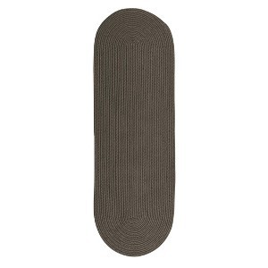 Colonial Mills Barataria Braided Runner, Gray 2x9, Oval Shape - 1 of 4
