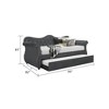 Twin Size Upholstered Daybed with Trundle for Bedroom - 2 of 4