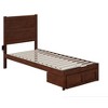 AFI Furnishings NoHo Platform Bed TXL with Foot Drawer AW - 4 of 4