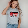 Simply Sage Market Women's Checkered Game Day Short Sleeve Graphic Tee - image 2 of 4