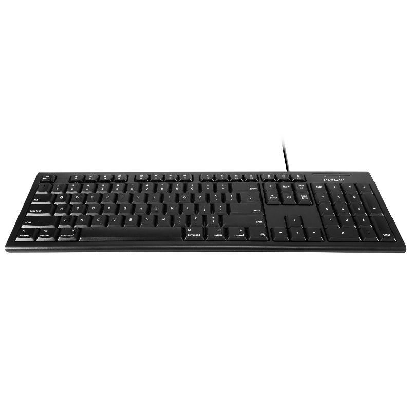 Macally 104 Key USB Wired Keyboard + Rubber Domed Keycaps, 2 of 7