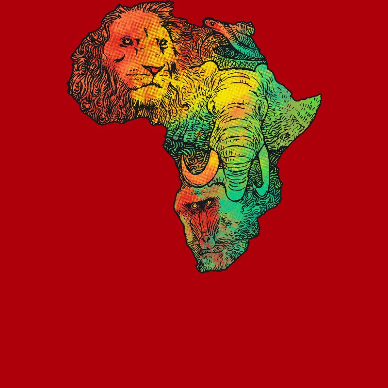 Junior's Design By Humans Africa II By RicoMambo T-Shirt, 2 of 4