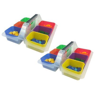 Romanoff Small Caddy with 6 Cups, Pack of 2