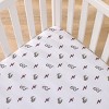 NoJo Warner Bros. Harry Potter White, Red, and Gold Lightning Bolt, Golden Snitch, and Glasses Nursery Fitted Crib Sheet - 2 of 4