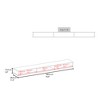 71" Wall-Mounted Floating TV Stand with 3 Shelves and Easy Installation for Living Room and Bedroom - 3 of 4