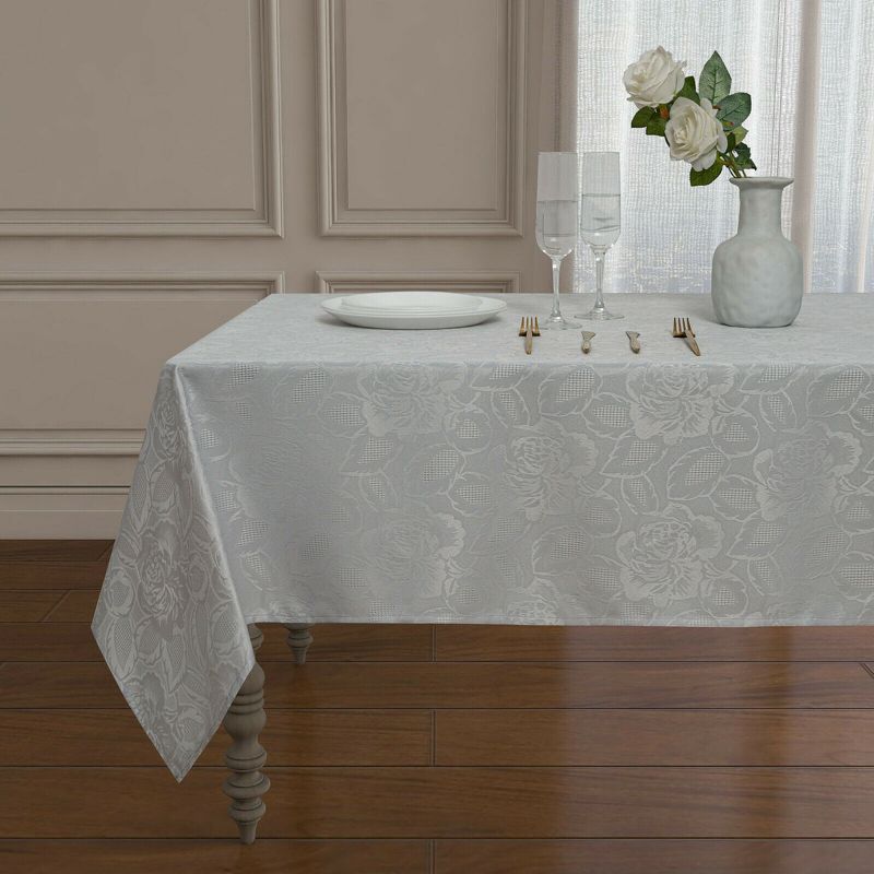 Kate Aurora Shabby Chic Floral All Purpose Fabric Tablecloth, 1 of 6
