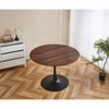 42" Round Dining Table for 4-6 Person, Modern Wood Kitchen Table with Metal Base, Circle Table for Living Room Apartment Restaurant (Only Table) - 4 of 4