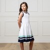 Hope & Henry Girls' Organic Sleeveless Tennis Sweater Dress, Kids - 2 of 4