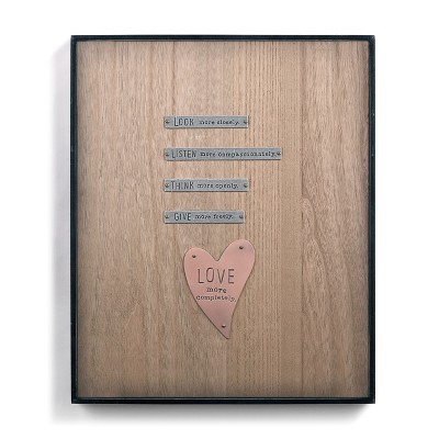 DEMDACO Love More Completely Wall Art brown