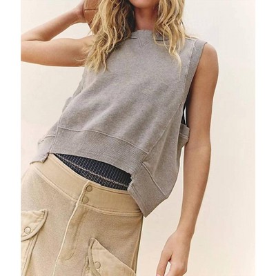 売れ筋商品|||エフピームーブメント カットソー トップス レディース Intercept Tank Top - Women's Heather Grey FP Movement Intercept Crew Neckline Sleeveless Tank | Dillard's