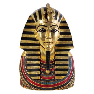 Design Toscano The Golden Shroud of Tutankhamen Egyptian Bust Wall Sculpture - 1 of 4