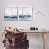 Stupell Industries Blue Sailing Ocean Scene Black Framed Giclee Art - 2 of 4
