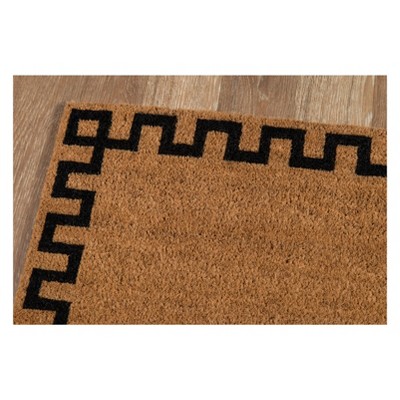 Greek Key Natural Coir Outdoor Doormat 18" x 30"