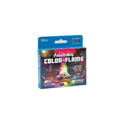 Enviro-Log 3pk Color Flame Box 0.23lbs Fire Starters