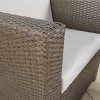 Puerta 4pc Wicker Chat Set & Cover: Steel Frame, Weather-Resistant, Includes Cushions - Christopher Knight Home - 4 of 4