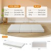 Sale! 6 Inch Tri-fold Mattress, Extra Large Folding Memory Foam Bed, Portable Floor Mattress with Washable Cover for Family & Guests - 3 of 4