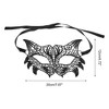 Unique Bargains Lace Half Face Party Mask Black 1 Pc - 2 of 4