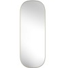 HomeRoots 47" Gold Oval Framed Full Length Hanging Mirror - 4 of 4