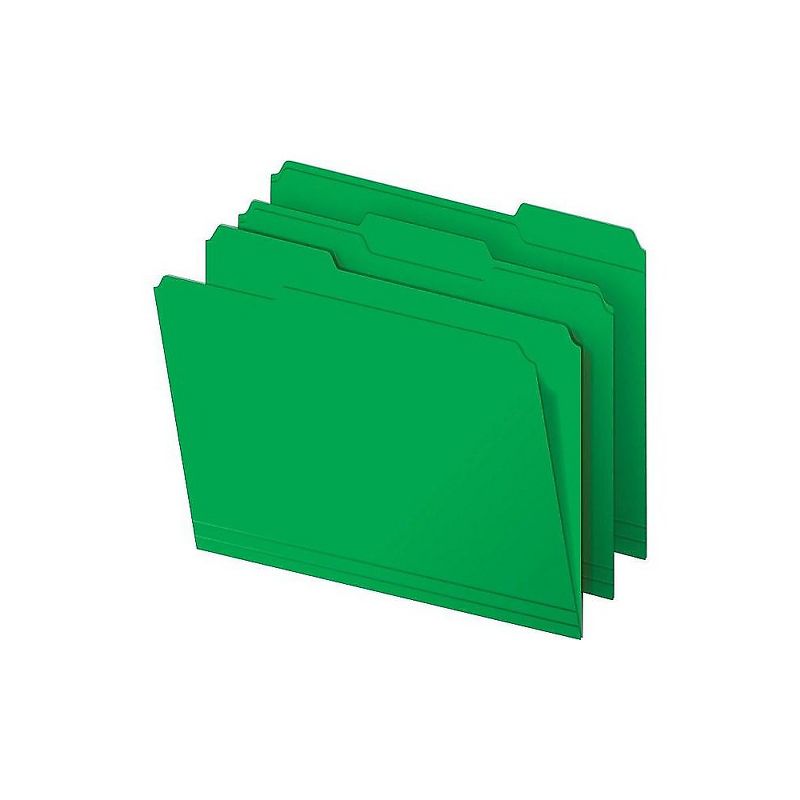 Staples Heavyweight File Folders 1/3-Cut Tab Letter Size Assorted Colors 50/Box (ST18363-CC) 810351, 5 of 10