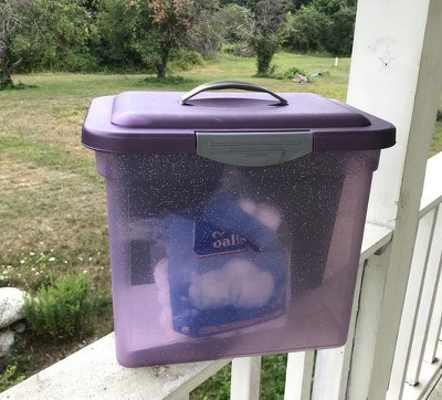 Sterilite Medium Nesting ShowOffs, Stackable Small Storage Bin with Lid, 6  Pack, 1 Piece - Baker's