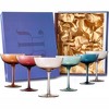 The Wine Savant Muted Colored Champagne & Cocktail Glasses, Beautiful Addition to Home Bar with a Unique Style & Decor - 6 pk - image 2 of 4