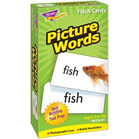 Trend Picture Words Skill Drill Flash Cards : Target