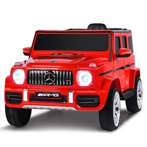 Infans 12V Mercedes-Benz G63 Licensed Kids Ride On Car, Electric Motorized Toddler Ride On Car Toy with Remote, Lights, Music, Horn, Suspension System, Battery Powered Vehicle for Children, White - 1 of 4