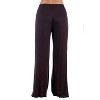 24seven Comfort Apparel Comfortable Solid Color Palazzo Lounge Pants - 2 of 3