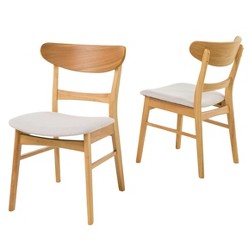 Set Of 2 Chazz Mid-century Dining Chair - Christopher Knight Home : Target