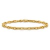 Black Bow Jewelry 14k Yellow Gold, 5mm Fancy Anchor Link Chain Bracelet, 8.5 Inch - 3 of 4